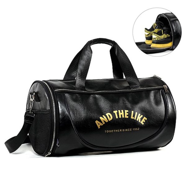 sac de sport à bandoulière en cuir synthétique