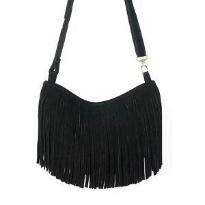 sac style bohème cuir daim