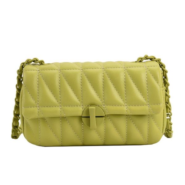 sac pochette vert anis