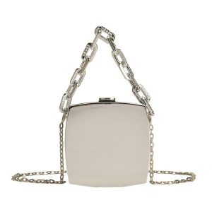 mini sac bandoulière argenté