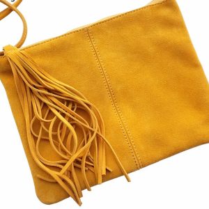 sac bandoulière daim