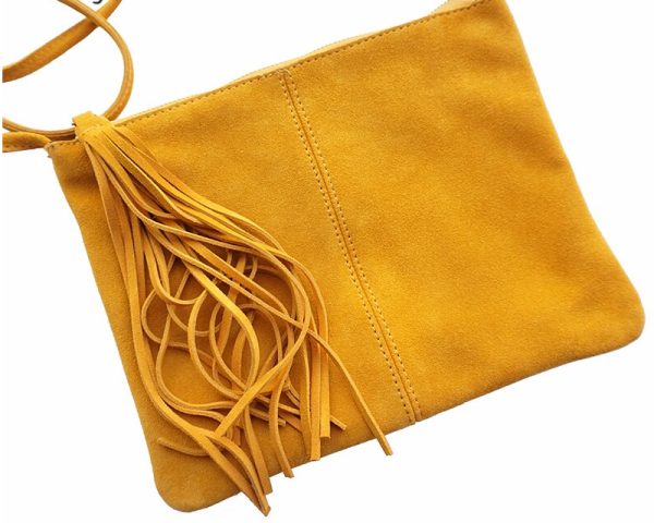 sac bandoulière daim