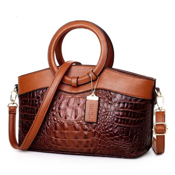 sac a main femme effet crocodile