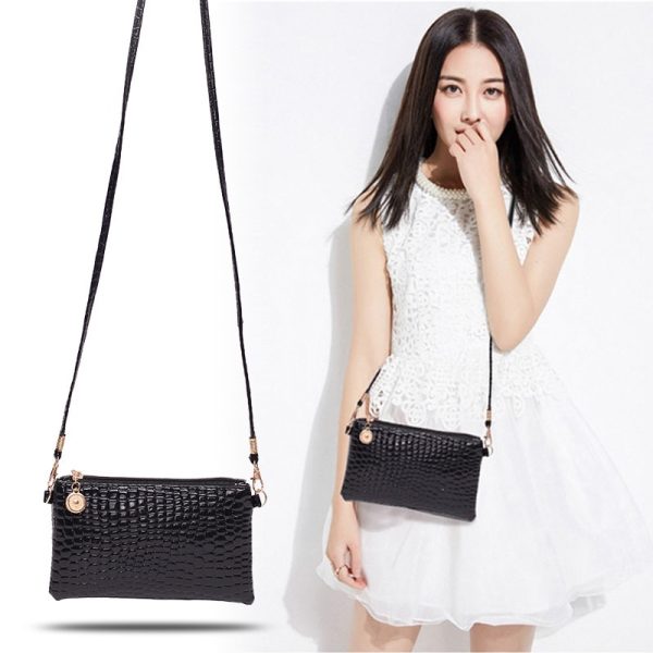 petit sac crocodile noir