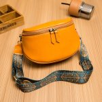 sac vintage cuir marron foncé