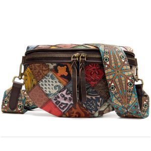 sac banane bohémien cuir
