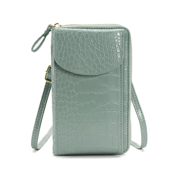 sac pochette en cuir synthétique