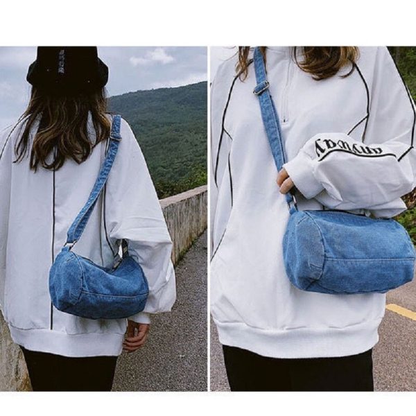 sac à main en jean denim