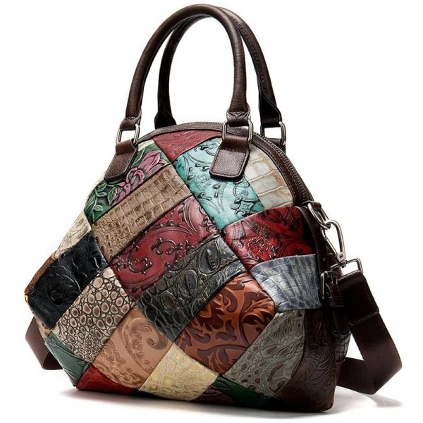 Fourre-tout en Patchwork de cuir