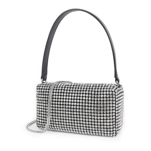 sac à main bandoulière cuir strass