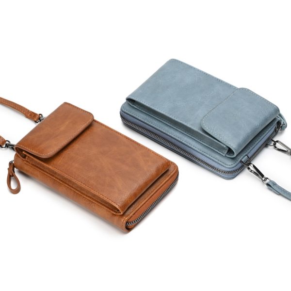 petite pochette bandoulière en cuir synthétique
