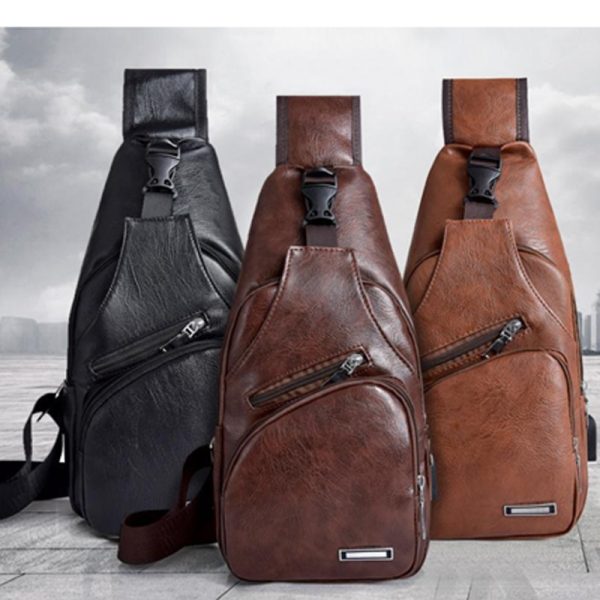 sac à dos bandoulière cuir synthétique
