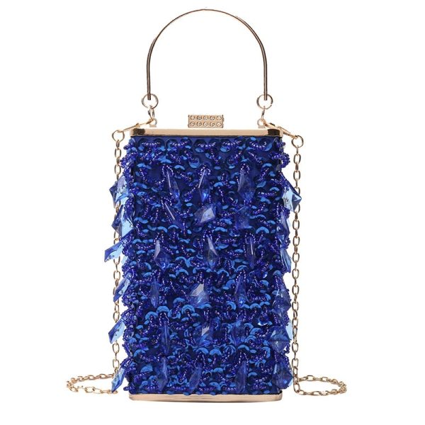 sac à bandoulière de soirée en cuir