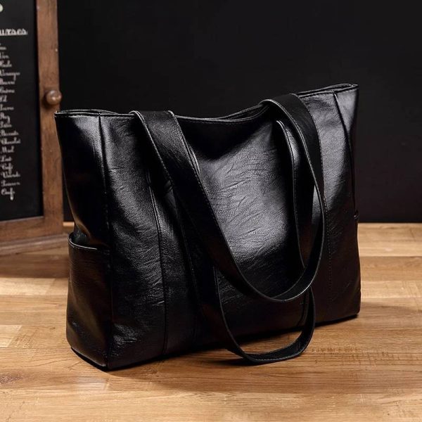 grand sac bandoulière cuir synthétique