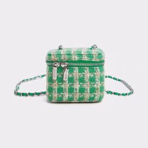 Petit sac en tweed vert