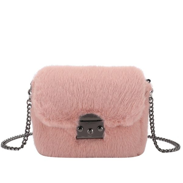 petit sac bandoulière fausse fourrure