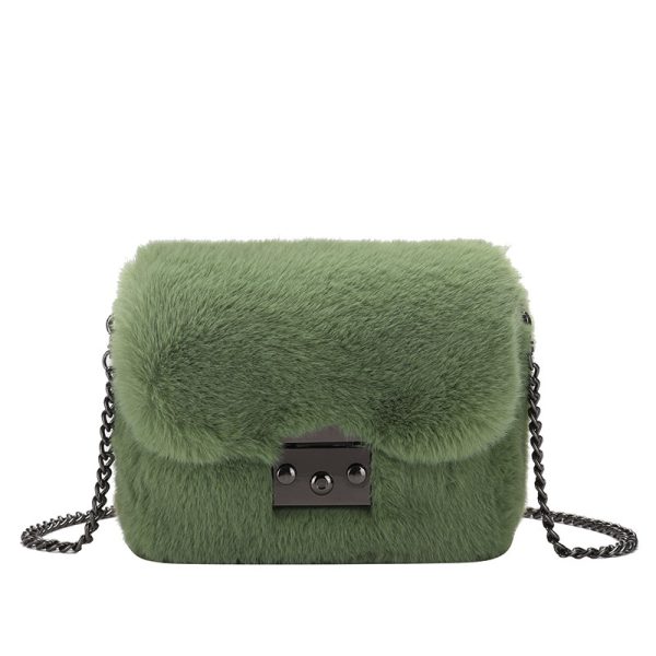 sac bandoulière chaine vert