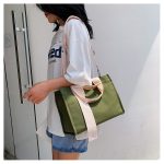 élégant sac bandoulière vert