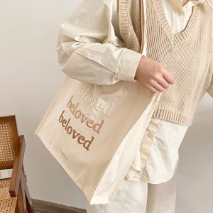 grand sac à bandoulière en toile