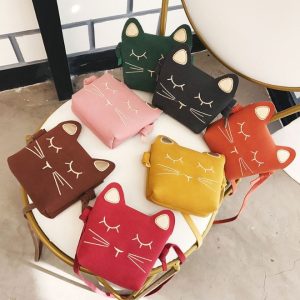 mini sac à bandoulière motif chat