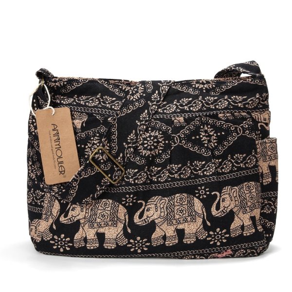 sac bandoulière tissu ethnique