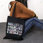 sac à motifs artistiques yeux