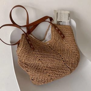 sac à main fourre-tout en paille
