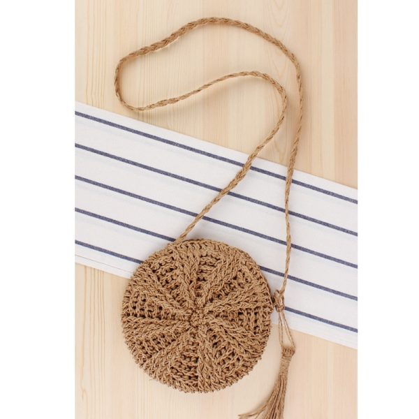 sac à main rond tissé