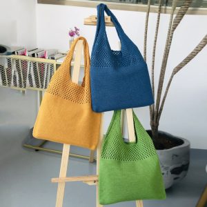 sac à bandoulière tricoté