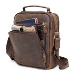 sac en cuir marron vintage