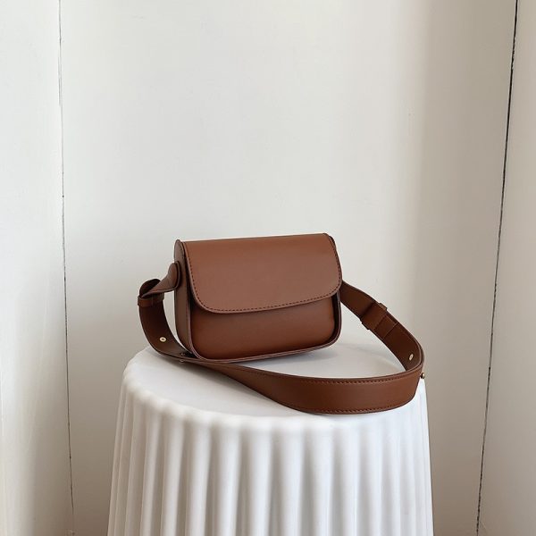 sac bandoulière minimaliste marron