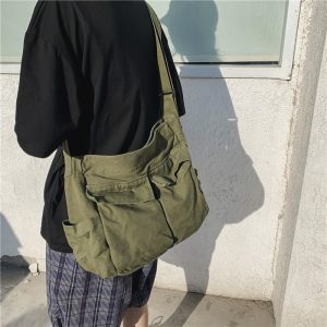 sac à bandoulière kaki