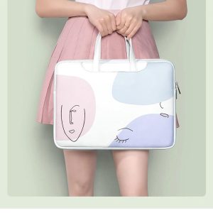 sac bandoulière visage abstrait