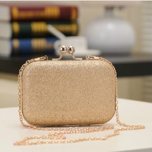 sac clutch doré