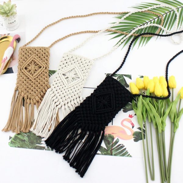 pochette macramé bandoulière