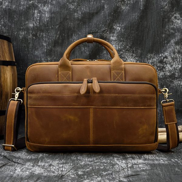 sac cartable cuir véritable