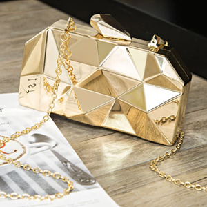 sac pochette bandoulière géométrique