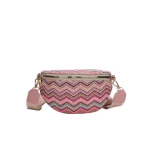 sac banane bandoulière en paille