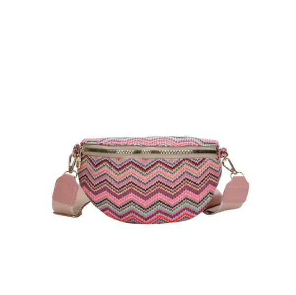 sac banane bandoulière en paille