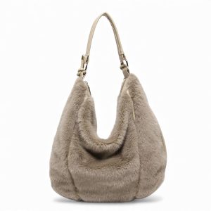 sac bandoulière en fausse fourrure