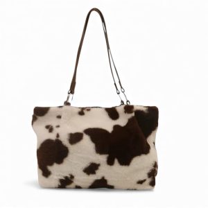 sac bandoulière fausse fourrure