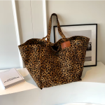 sac en toile léopard