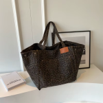 stylish leopard tote bag