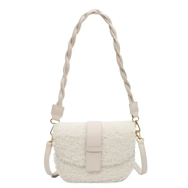 sac à main bandoulière fourrure peluche