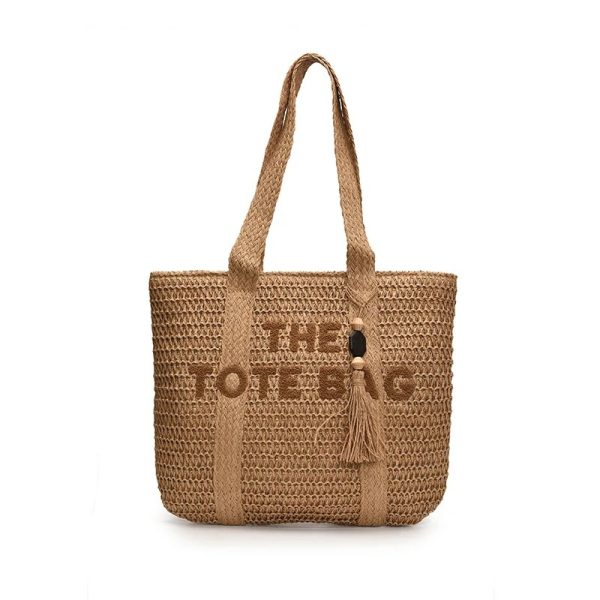 sac bandoulière plage en paille