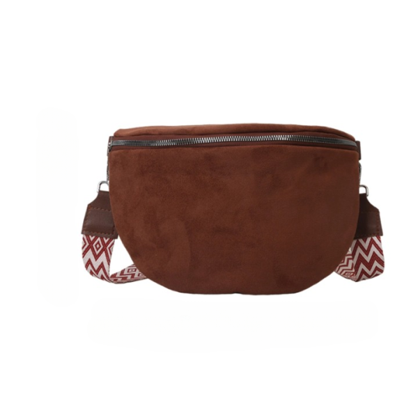 sac banane en similicuir daim